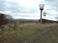 Bottesford pillar and beacon, with Belvoir Castle beyond