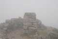Not much of a view from Spidean Coire nan Clach at 11:40am... but wait...!