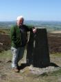 Dad at Elslack Moor Trig