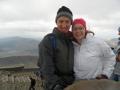 At the top