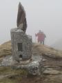 Steve and Lauire approaching the trig.