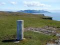 Trig looking SE to Rum