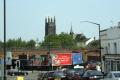 Church tower with no flagpole