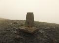 Trig Point on Skiddaw & iron bar!