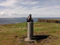 Peregrinus, pretty pleased, with his Scottish island pillar puzzle now complete